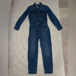 J. Crew Blue Denim Jumpsuit